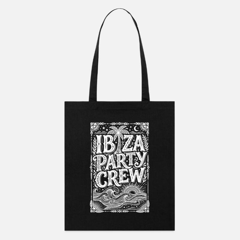Équipe de fête à Ibiza - Tote bag bio Stanley/Stella - noir