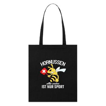 Hornussen alles andere ist nur Sport - Stanley/Stella Bio-Stoffbeutel - Schwarz - Vorne