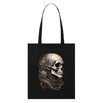 Skull - Stanley/Stella Bio-Stoffbeutel - Schwarz - Vorne