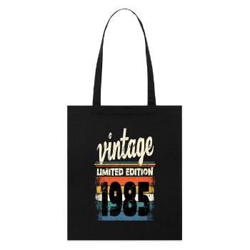 1985 vintage rétro vintage - Tote bag bio Stanley/Stella - noir - Devant