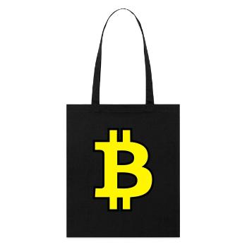 Bitcoin Satoshi Nakamoto - Stanley/Stella Bio-Stoffbeutel - Schwarz - Vorne