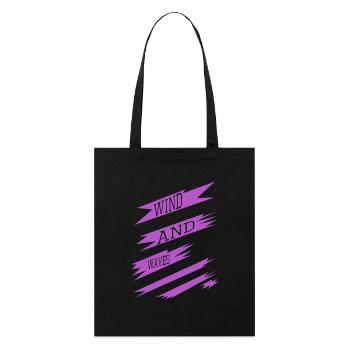 citation drôle planche à voile style de vie blagues cadeau - Tote bag bio Stanley/Stella - noir - Devant