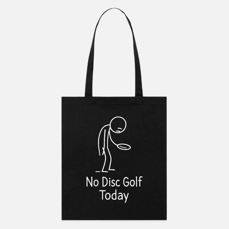 No Disc Golf Today Humor Sport Geschenkidee - Stanley/Stella Bio-Stoffbeutel - Schwarz
