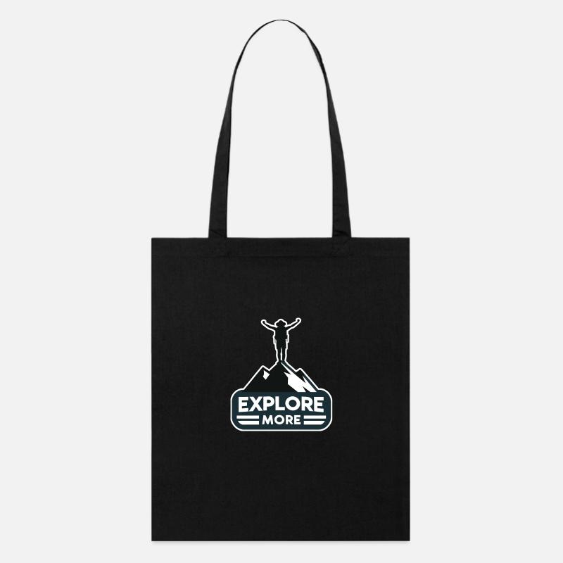 Explore more - Wanderer - Stanley/Stella Organic Tote Bag - black
