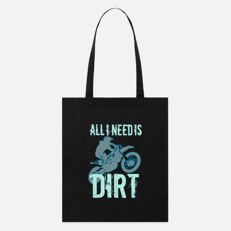 All I Need Is Dirt - MX - Stanley/Stella Bio-Stoffbeutel - Schwarz