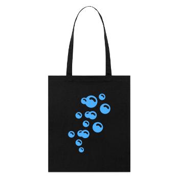Bubbles / Blasen (1c) - Stanley/Stella Organic Tote Bag - black - Front