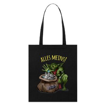 lutin - Tote bag bio Stanley/Stella - noir - Devant