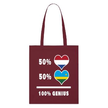 Rwanda et Pays-Bas génie / cadeau - Tote bag bio Stanley/Stella - bordeaux - Devant
