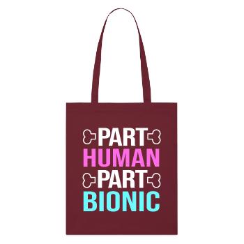 Chirurgie du genou Chirurgie du genou - Tote bag bio Stanley/Stella - bordeaux - Devant