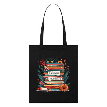 Cartes faites à la main Scrapbooking Artisanat - Tote bag bio Stanley/Stella - noir - Devant