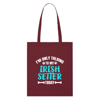 Setter irlandais - Tote bag bio Stanley/Stella - bordeaux - Devant