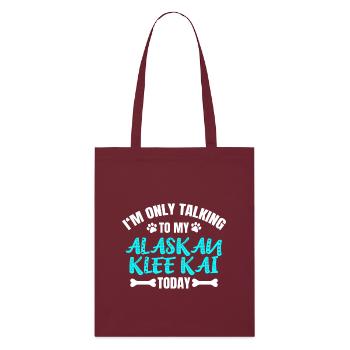 Alaskan Clover Kai Owner Owner - Stanley/Stella Organic Tote Bag - burgundy - Front