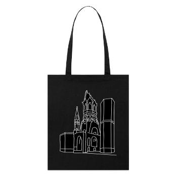 Gedächtniskirche Berlin 2 - Stanley/Stella Bio-Stoffbeutel - Schwarz - Vorne