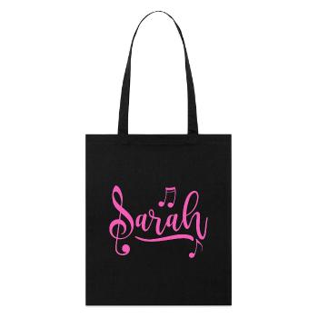 Sarah - Stanley/Stella Bio-Stoffbeutel - Schwarz - Vorne