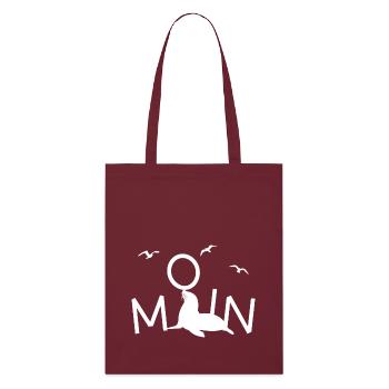 Moin Seal Seagull - Stanley/Stella Organic Tote Bag - burgundy - Front