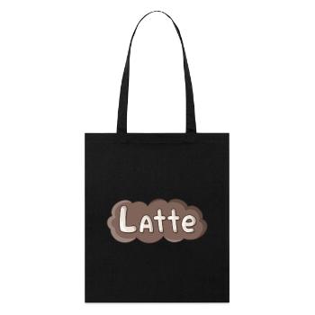 Latte - Tote bag bio Stanley/Stella - noir - Devant