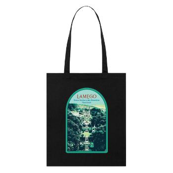Lamego, Sanctuaire Notre-Dame-des-Remèdes - Tote bag bio Stanley/Stella - noir - Devant