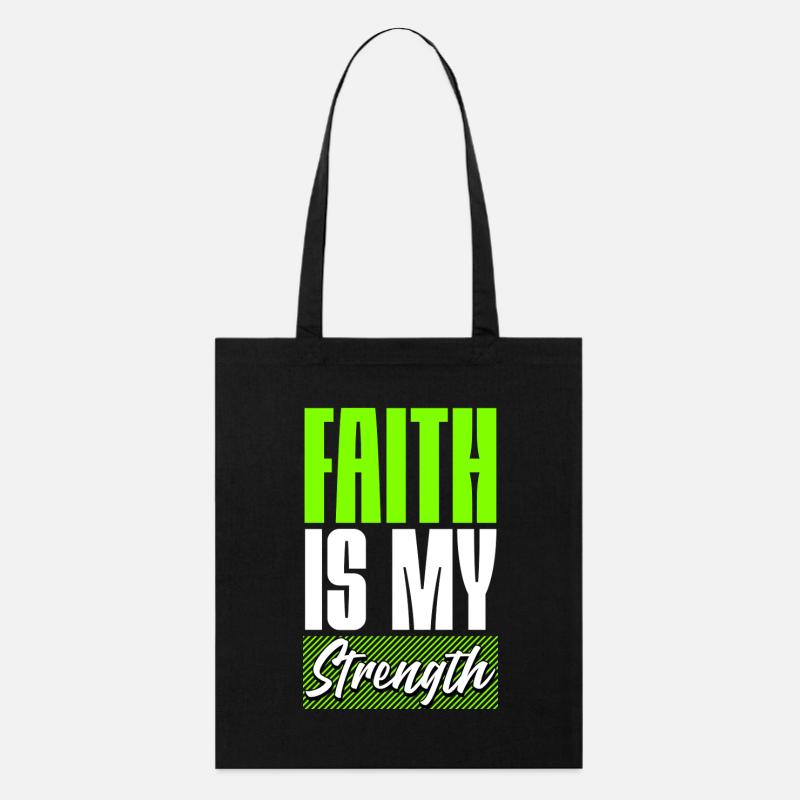 La foi est ma force - Tote bag bio Stanley/Stella - noir