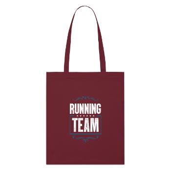 Équipe de course - Tote bag bio Stanley/Stella - bordeaux - Devant