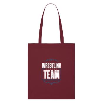 Équipe de lutte - Tote bag bio Stanley/Stella - bordeaux - Devant