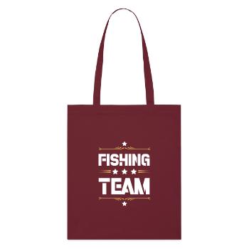 Équipe de pêche - Tote bag bio Stanley/Stella - bordeaux - Devant