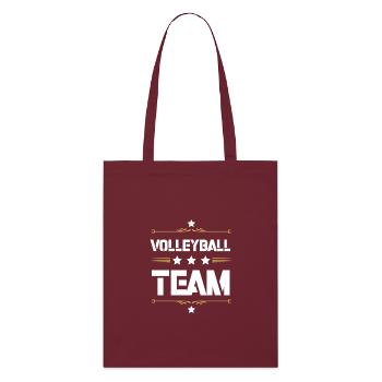 Équipe de volley-ball - Tote bag bio Stanley/Stella - bordeaux - Devant