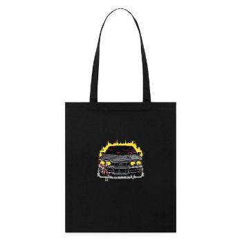 Voiture - Illustration - Tote bag bio Stanley/Stella - noir - Devant