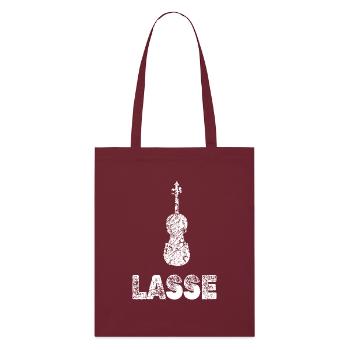 Bratsche Lasse - Stanley/Stella Bio-Stoffbeutel - Burgunderrot - Vorne