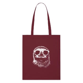 Cool paresseux lunettes de soleil été graphique - Tote bag bio Stanley/Stella - bordeaux - Devant