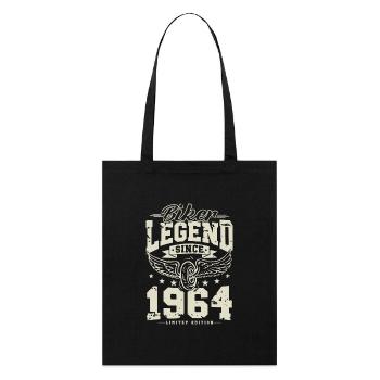Légende du motard depuis 1964 - Tote bag bio Stanley/Stella - noir - Devant