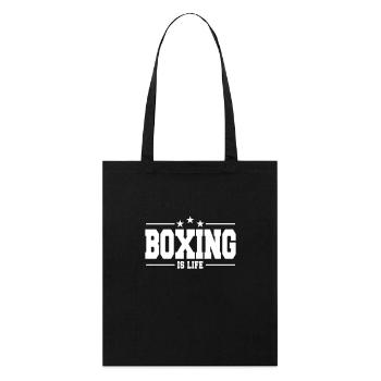 boxing is life 1 - Stanley/Stella Bio-Stoffbeutel - Schwarz - Vorne