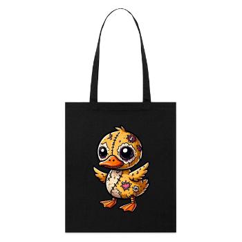 Canard méditant Paix intérieure Yoga relaxation Rel - Tote bag bio Stanley/Stella - noir - Devant