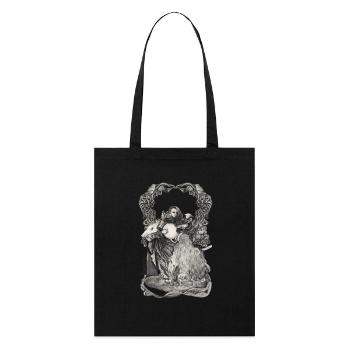 Aquarius Zodiac - Stanley/Stella Organic Tote Bag - black - Front