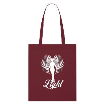 light wite - Stanley/Stella Organic Tote Bag - burgundy - Front