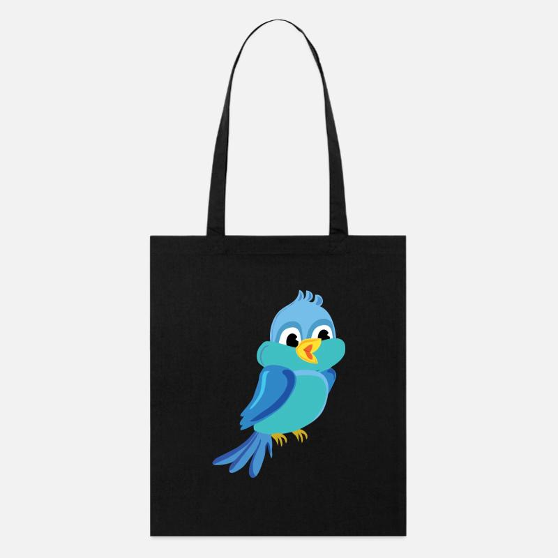 vogel voegel birds animal tiere parrot papagei9 - Stanley/Stella Bio-Stoffbeutel - Schwarz