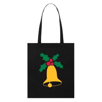 Christmas bells - Stanley/Stella Organic Tote Bag - black - Front