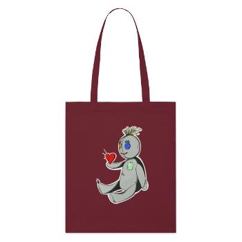 La Poupee Vaudou - Tote bag bio Stanley/Stella - bordeaux - Devant