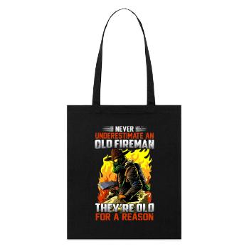 Pompiers - Tote bag bio Stanley/Stella - noir - Devant