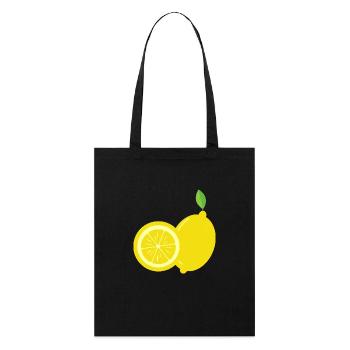 Lemon - Just a lemon - Stanley/Stella Organic Tote Bag - black - Front