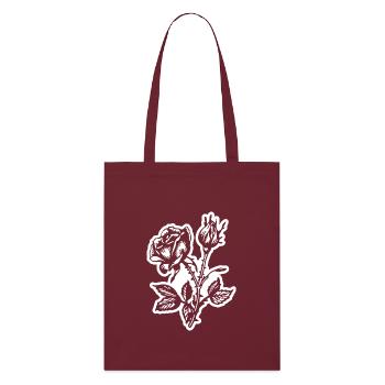 Fleur de rose - Tote bag bio Stanley/Stella - bordeaux - Devant