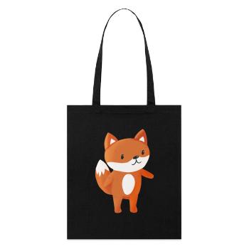 Fox - Stanley/Stella Organic Tote Bag - black - Front