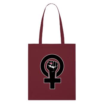 feministin - Stanley/Stella Bio-Stoffbeutel - Burgunderrot - Vorne