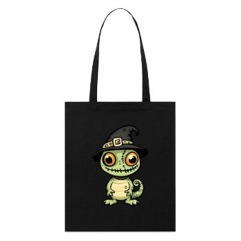 Caméléon Halloween Drôle Zombie - Tote bag bio Stanley/Stella - noir - Devant