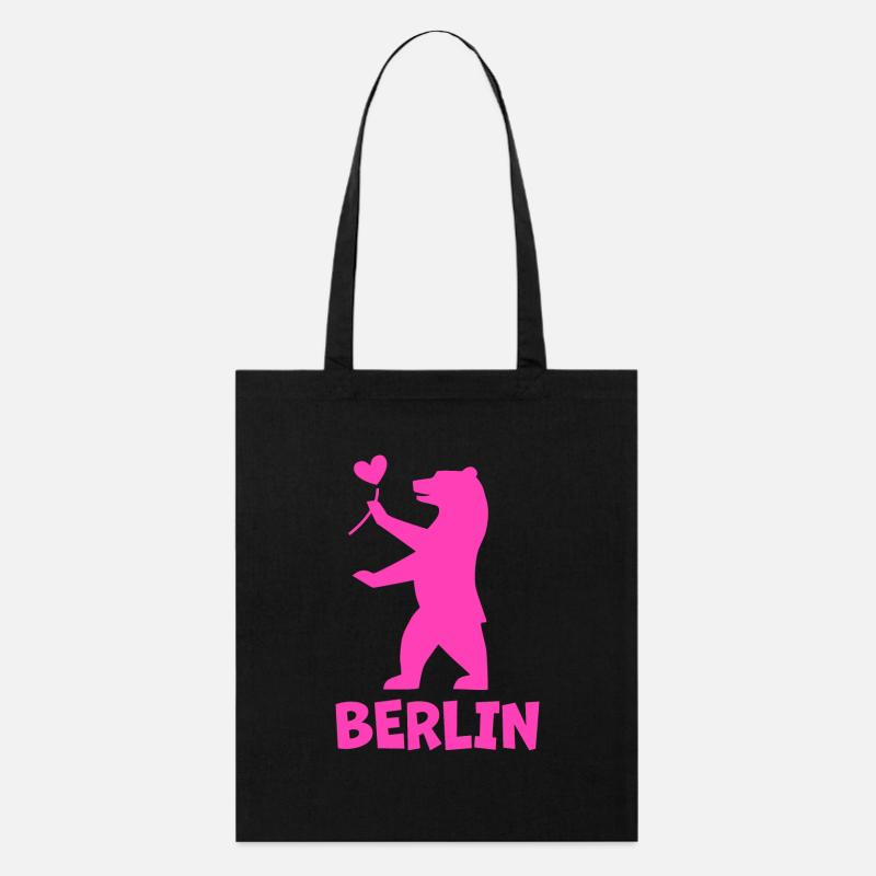 Berlin Berlin Ours - Tote bag bio Stanley/Stella - noir