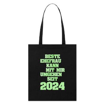 2024 - Stanley/Stella Organic Tote Bag - black - Front
