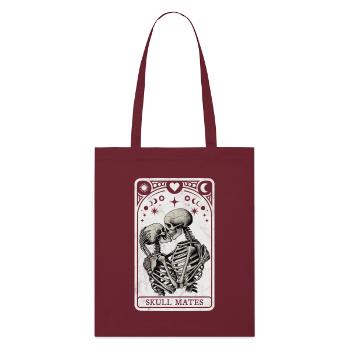 Schädel Mates Tarot - Stanley/Stella Bio-Stoffbeutel - Burgunderrot - Vorne
