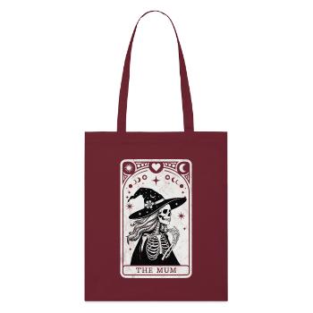 Tarot-Mutter - Stanley/Stella Bio-Stoffbeutel - Burgunderrot - Vorne