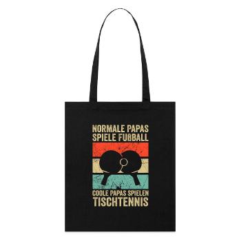 Papa Tennis de table Papa Tennis de table Papa Cadeau - Tote bag bio Stanley/Stella - noir - Devant
