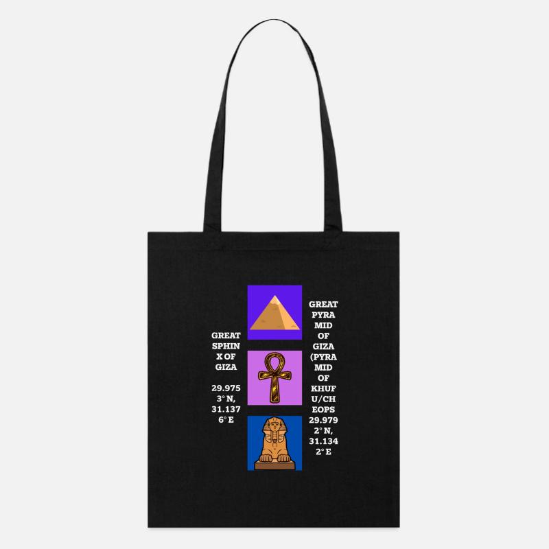 Mysterious Egypt - Stanley/Stella Organic Tote Bag - black