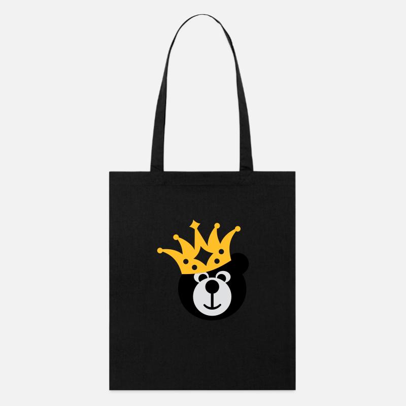 BEAR with KRONE - Stanley/Stella Organic Tote Bag - black